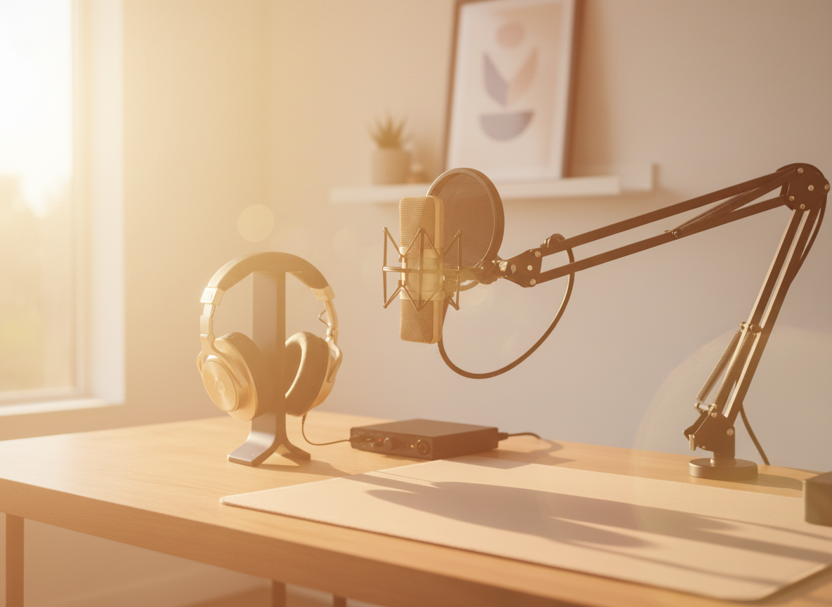 Estudio de podcast MediaON
